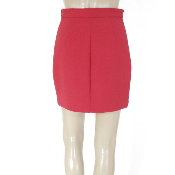 80 OFF エリザベッタフランキ ELISABETTA FRANCHI スカート 40 ESK693 Sサイズ レッド レディース ミニ丈スカート タイトスカート 台形 イタリア製