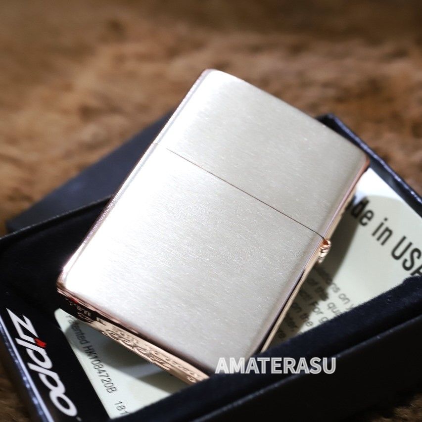 ZIPPO ネコ 三日月 キャット シルバーサテン ピンクゴールド かわいい