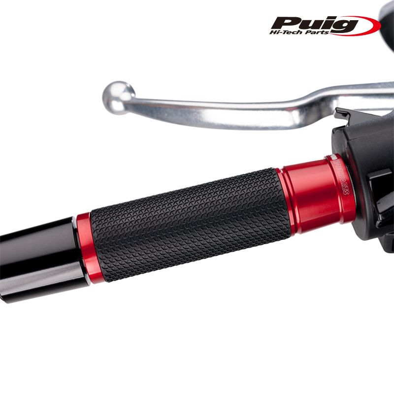 Puig 3553R HI-TECH ASCENT GRIPS [RED] 123mm 汎用 プーチ アセント