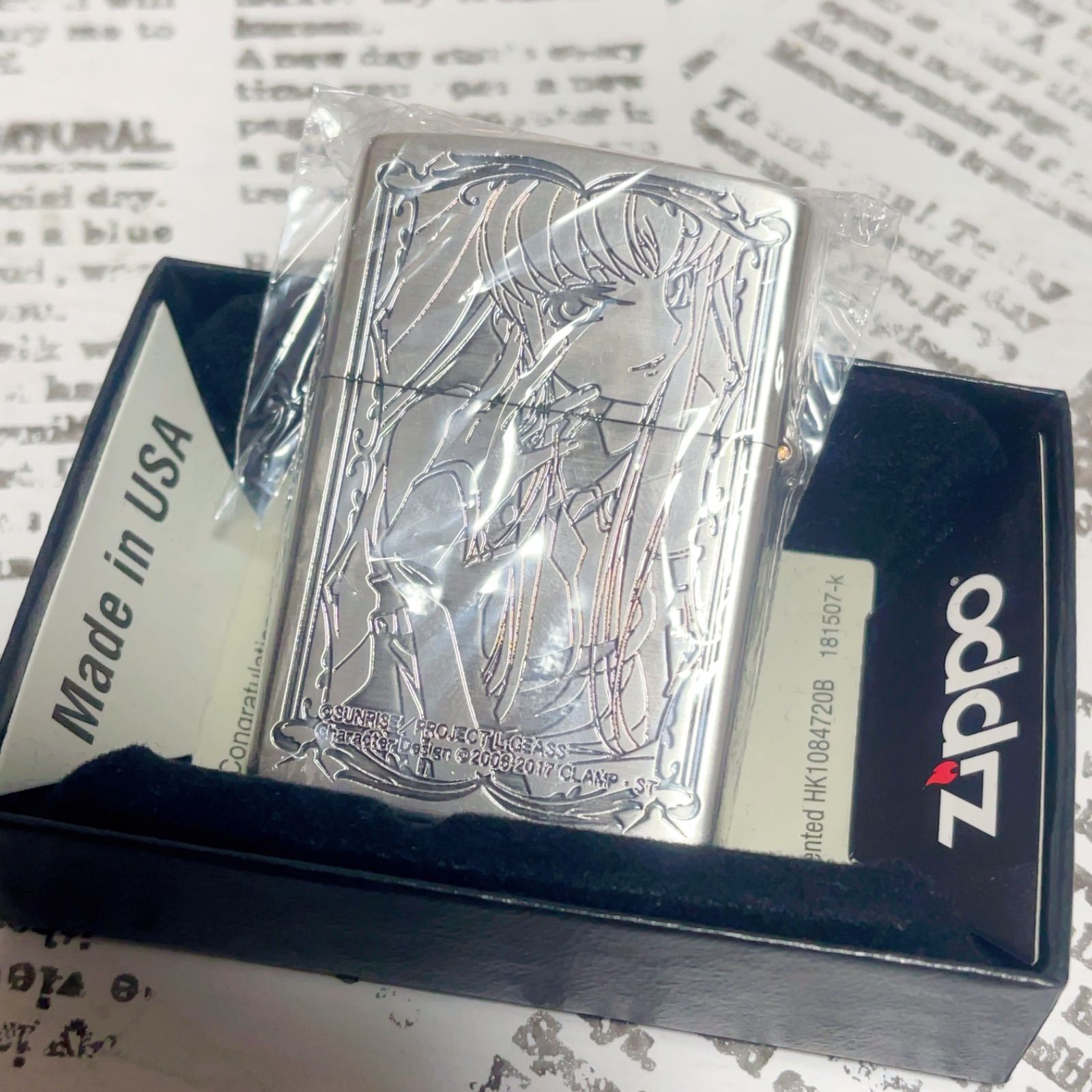 zippo コードギアス 反逆のルルーシュ C.C. シルバー ライターケース 