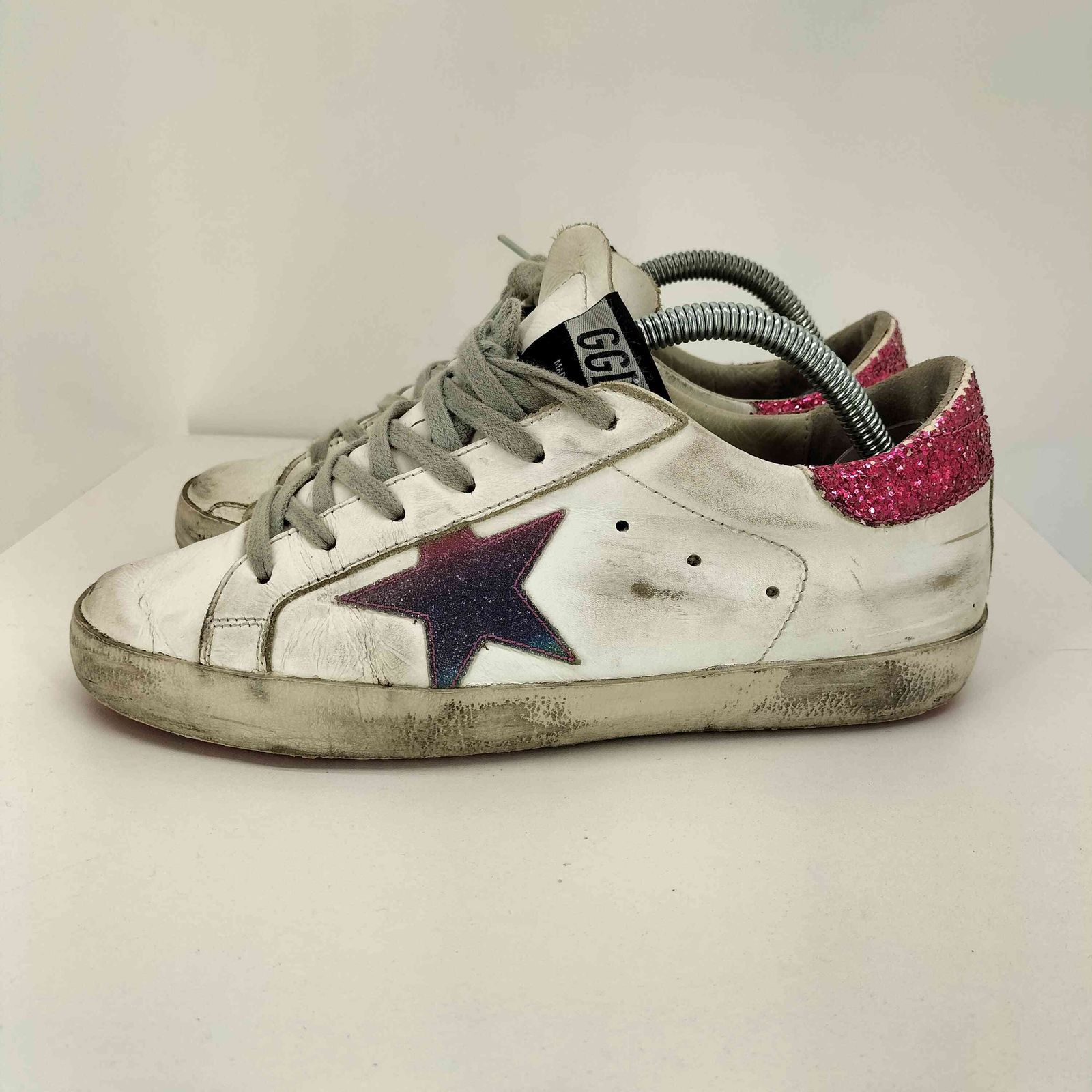 【Golden 】関税込★スターダンスニーカーグリッタースター ゴールデングース GOLDEN GOOSE SUPERSTAR スーパースター