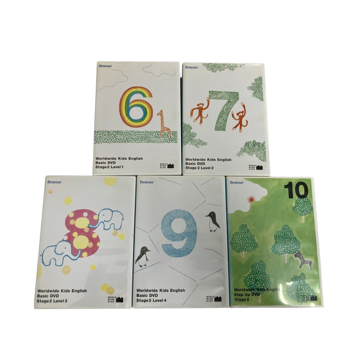 Benesse Worldwide Kids English DVD 30本 セット 教材 中古
