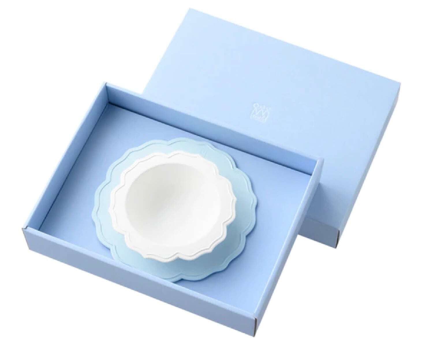 【Reale】ボウルu0026小皿 シェフセット 吸盤付き　ブルー　レアーレ食器
