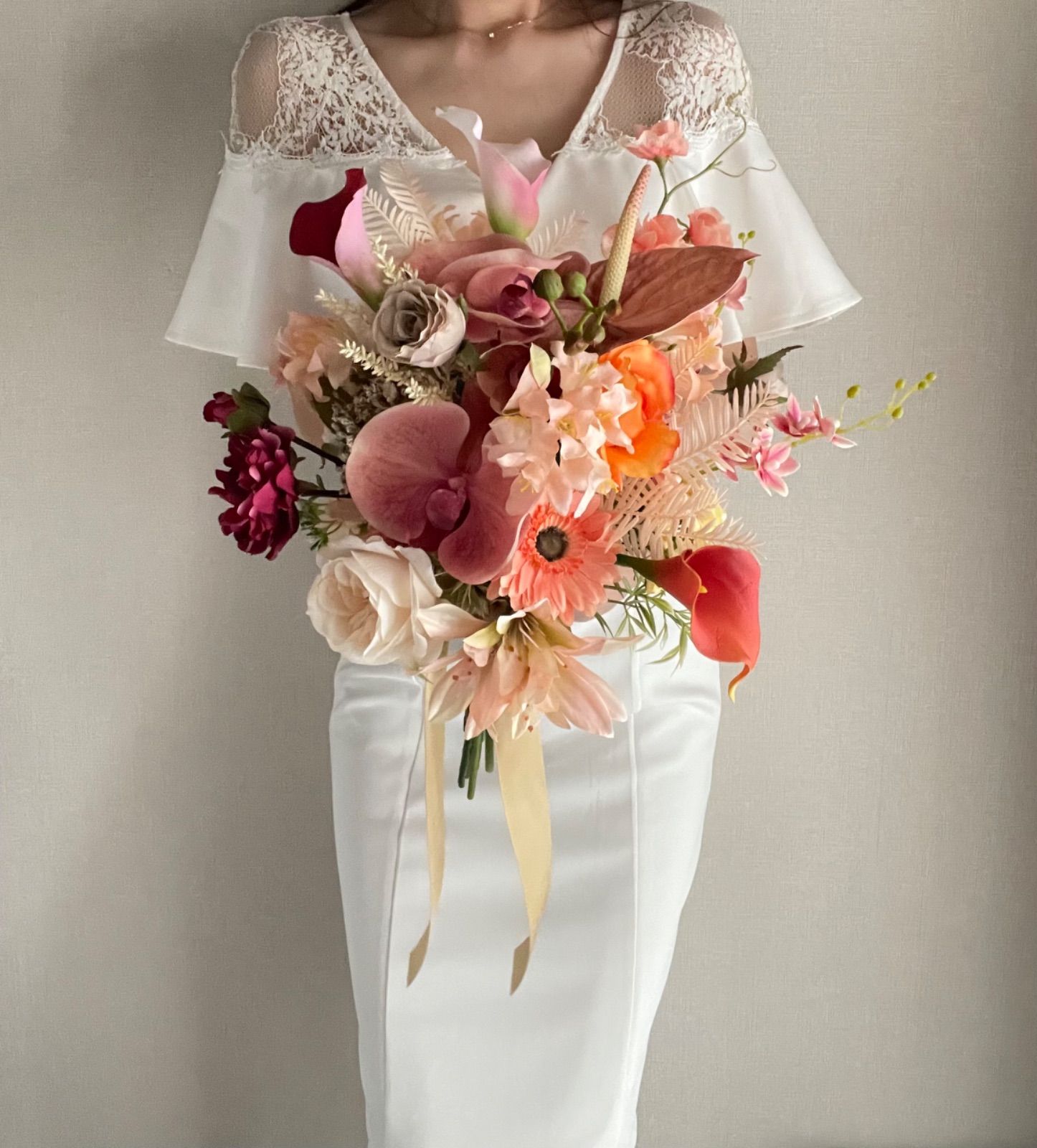 【SALE】ブライダルブーケ　アーティフィシャルフラワーブーケ　クラッチブーケ アーティフィシャルフラワーブーケ ウェディングブーケ クラッチブーケ