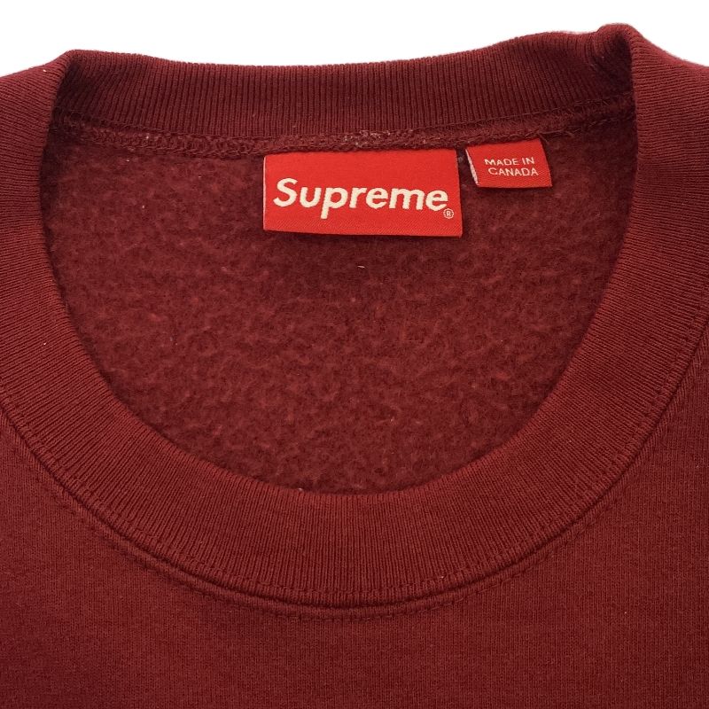 中古】Supreme 22AW Box Logo Crewneck サイズM カーディナル 中古】Supreme 22AW Box Logo Crewneck サイズM カーディナル