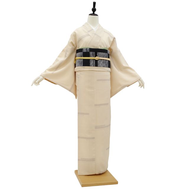 楽天市場】【中古】 塩沢紬 訪問着 リサイクル着物 正絹 袷 黒 細縞