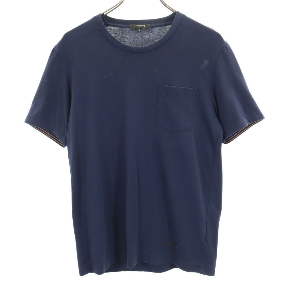 マッキントッシュロンドン 日本製 半袖 Tシャツ M ネイビー MACKINTOSH LONDON メンズ 古着 【240328】 メール便可