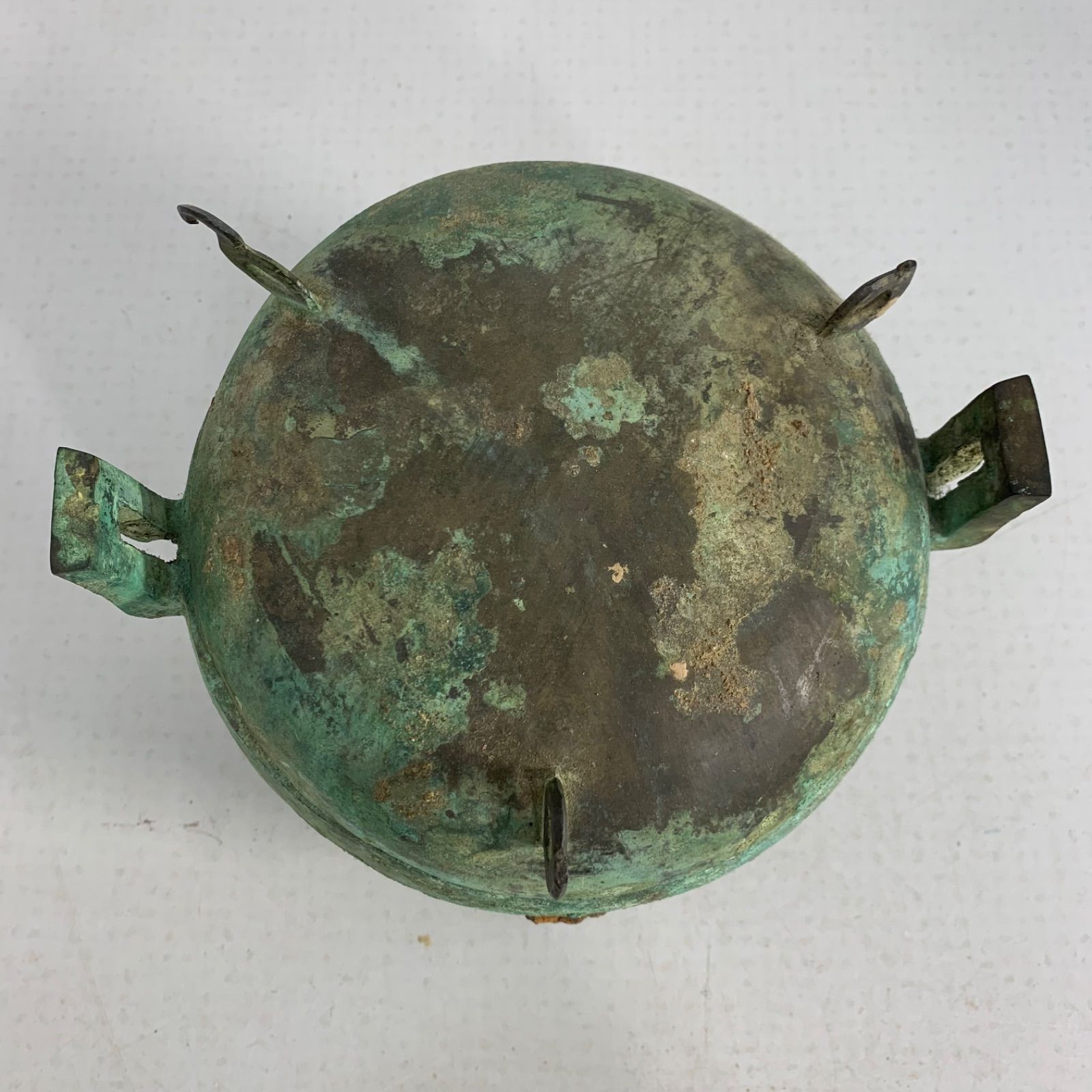 中国 漢代 漢時代 青銅鼎 銅器 青銅器 香炉 三足 時代物 古美術
