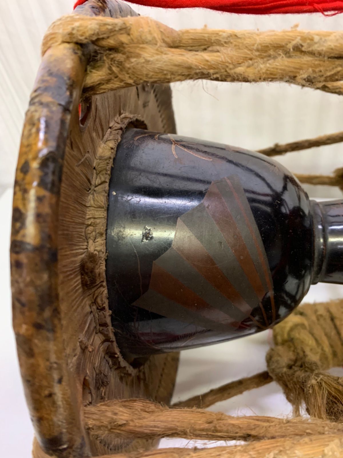 鼓 小鼓 和楽器 能 伝統芸能 木製漆塗 時代物 未使用 レア 希少品