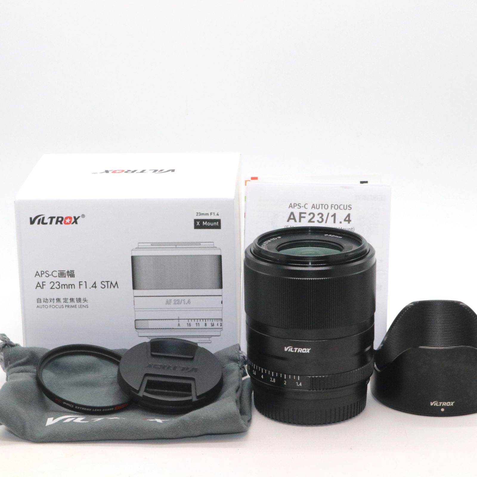 良品 VILTROX 単焦点レンズ AF 23mm F1.4 STM F1.4大口径 富士X