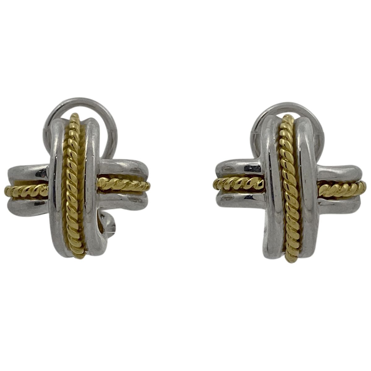 Tiffany&Co.】シグネチャークロス シルバーイヤリング ティファニー