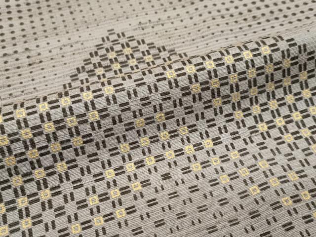 平和屋本店□極上 インド・アッサム 野蚕糸 手織 ムガシルク 訪問着 仮  