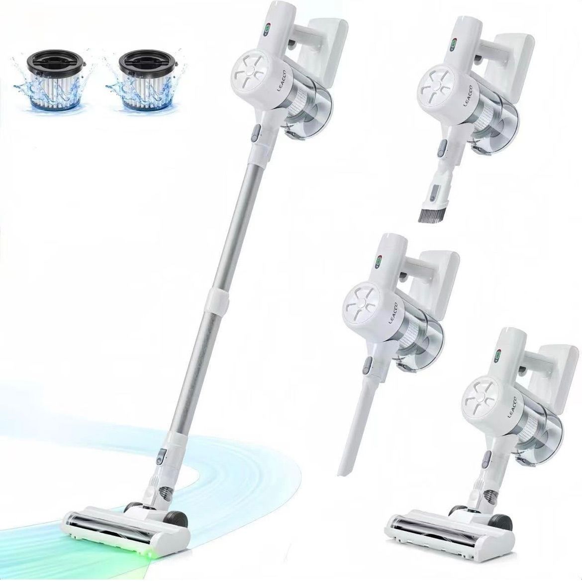 ♥ スティッククリーナー本体 ホワイト 50分連続運転