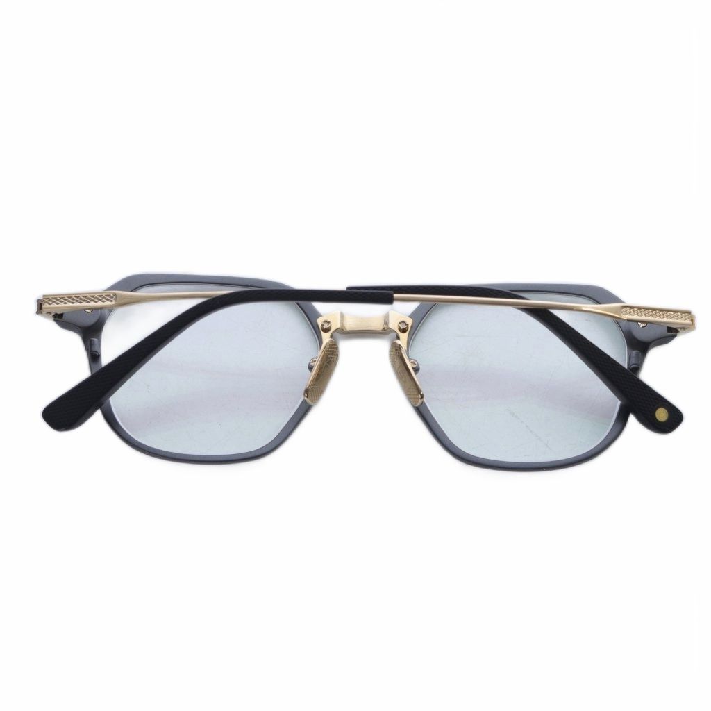 ディータ DITA UNION-THREE メガネ 眼鏡 49□19-145 グレー ゴールド色 黒