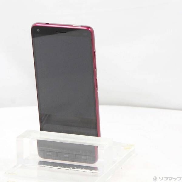 中古品〕 BASIO4 32GB ワインレッド KYV47 auロック解除SIM