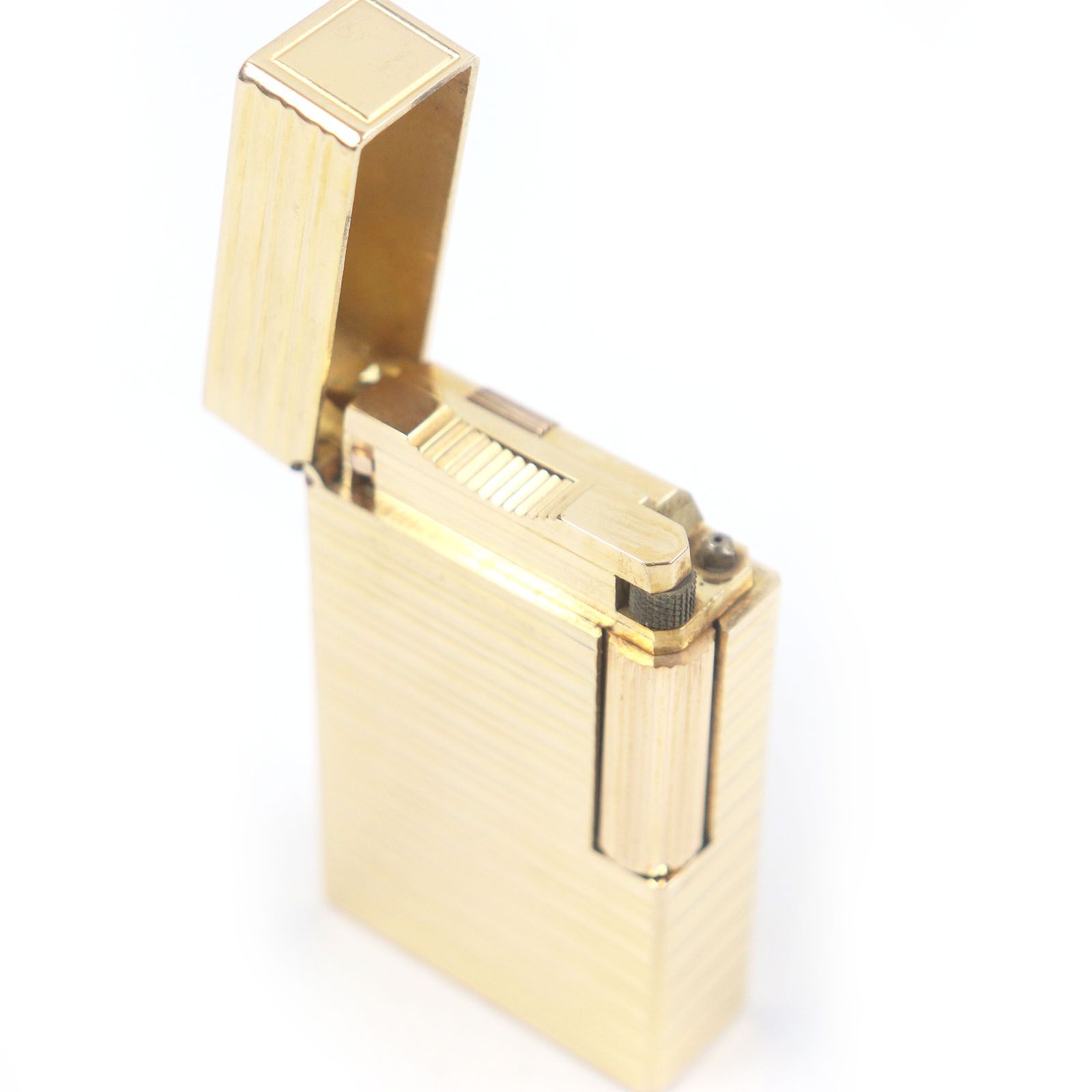 外装美品□Dupont デュポン ライン1 ロング ボーダー柄 スクエア  