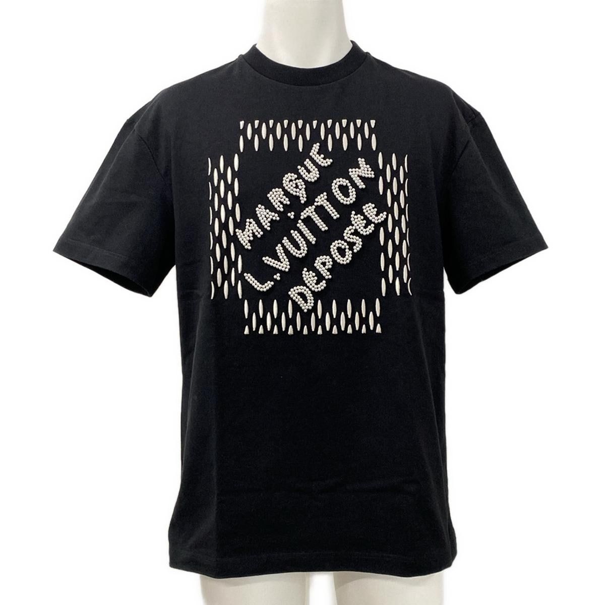 【売切必至】【LV】エンブロイダードシグネチャーTシャツ ルイヴィトン エンブロイダード シグネチャー コットン Tシャツ