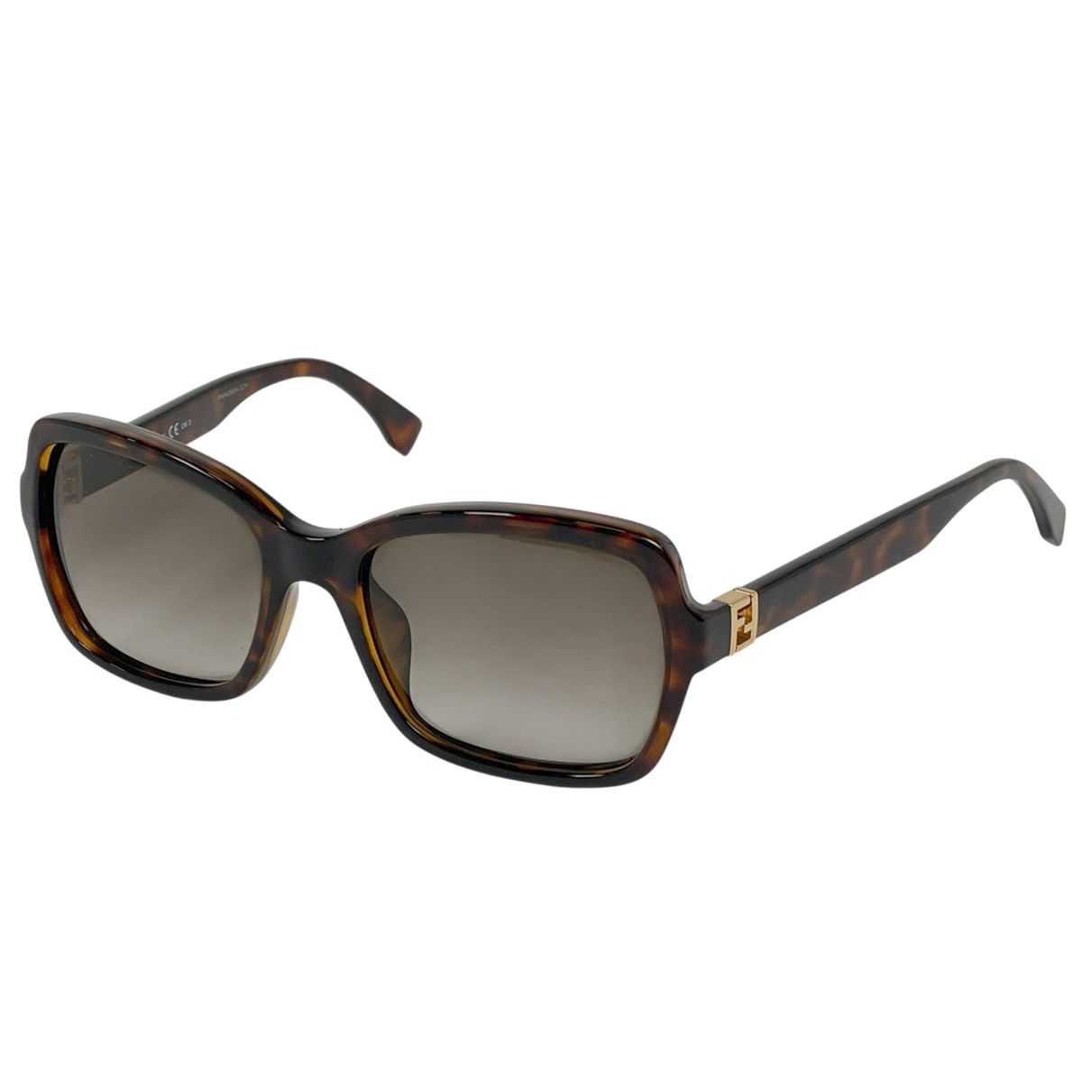 フェンディ FENDI ズッカロゴ サングラス デミ柄 アイウェア サングラス プラスチック ブラウン FF0007 レディース