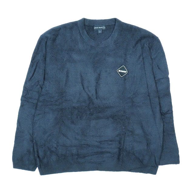 24AW F.C.Real Bristol FCRB × BAREFOOT DREAMS パイル クルーネック PILE CREWNECK TOP プルオーバー スウェット 長袖 黒 L