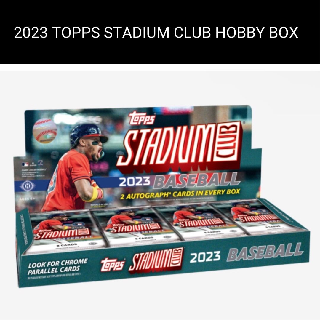 オートtopps stadium club 2023 1box 新品・未開封