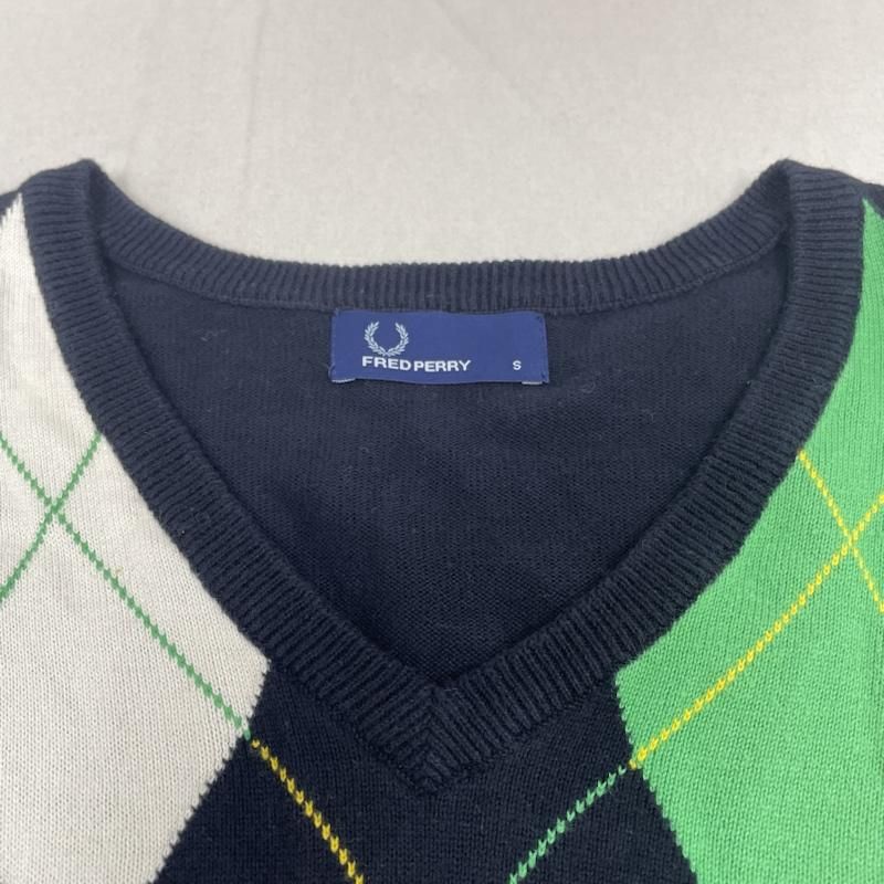 FRED PERRY フレッドペリー ニット、セーター 長袖 アーガイル