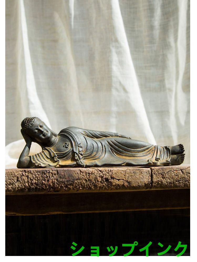 仏教美術 寝仏 置物 装飾品 工芸品 美術品 仏教美術 仏像 寝仏釈迦牟尼仏 工芸品 美術品 置物 - メルカリ