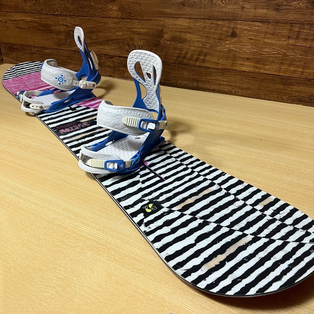 BURTON バートン スノーボード3点セット ボード 152cm UNION ユニオン バインディング 25〜 28cm ケースセット