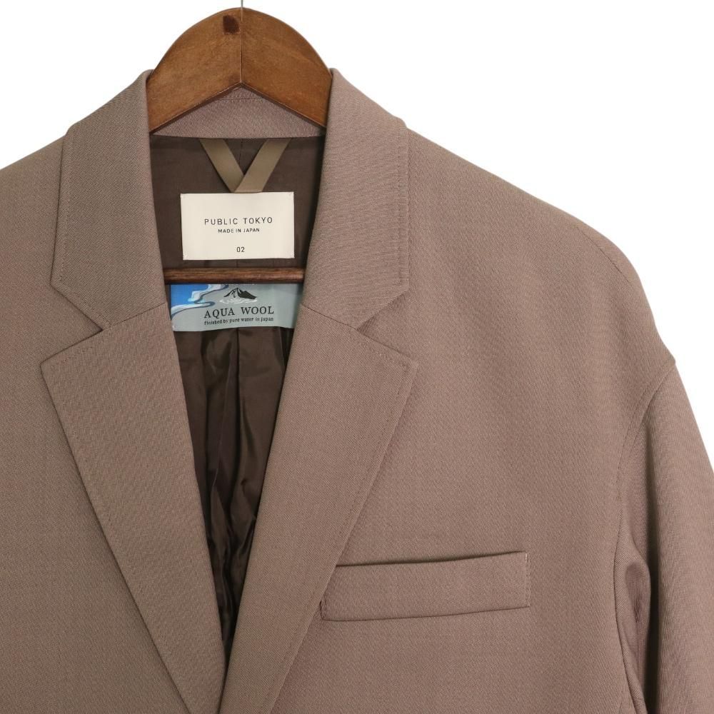 パブリックトウキョウ アクア ウール スーツ セットアップ テーラード  