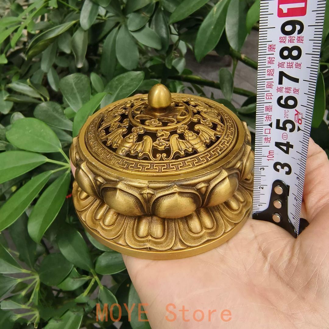 銅細工 香炉 蓮華香炉 禅意薫香炉 茶道沈香炉 香道具 装飾品 工芸品 置物 銅器 香炉 蓮華香炉 禅意薫香炉 茶道沈香炉 香道具 装飾品 工芸