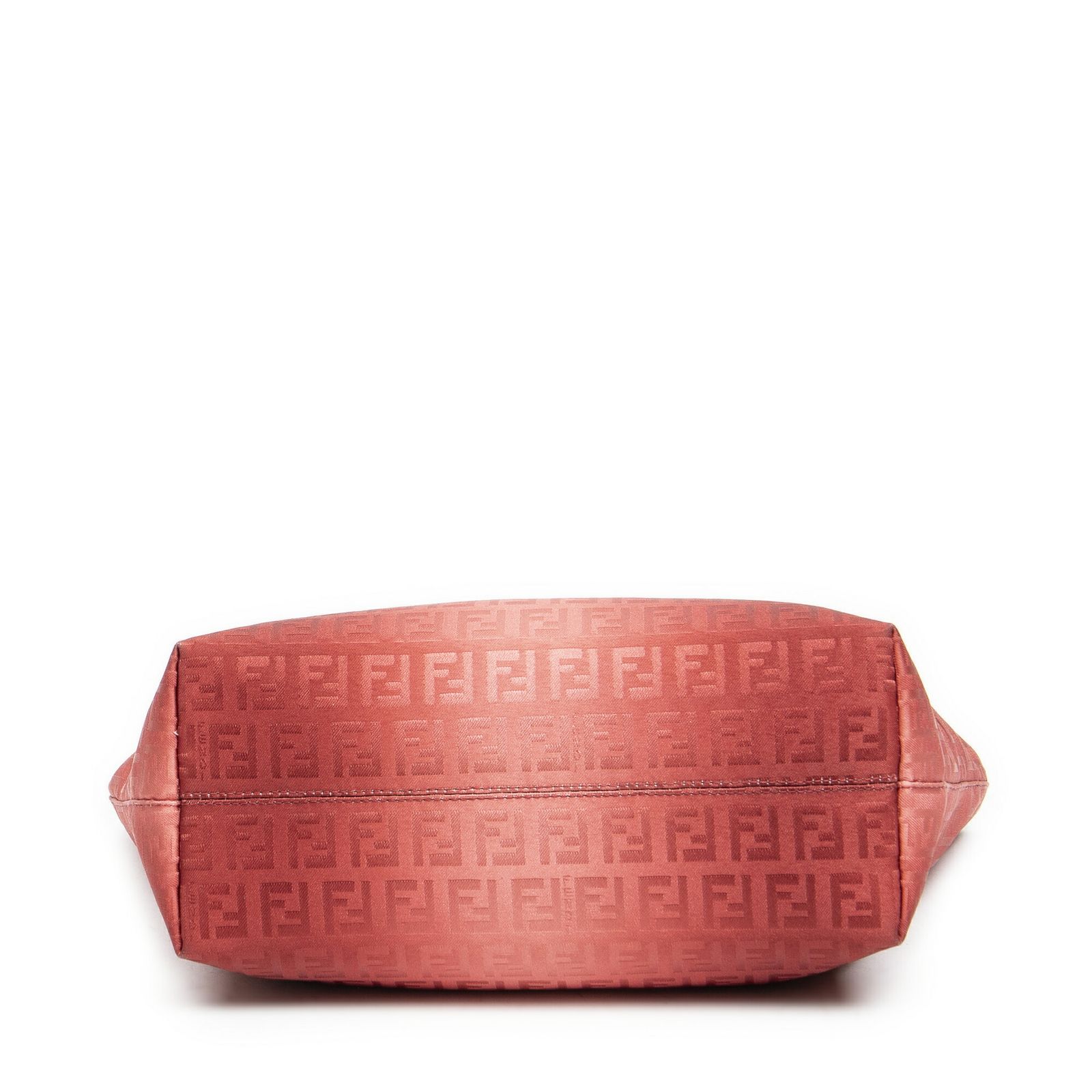 フェンディミニオムブレショッピングトート赤ズッキーノキャンバスA