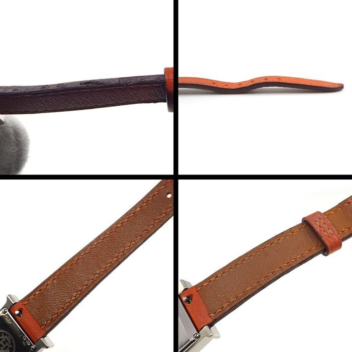 ホワイトシェル文字盤 オレンジ