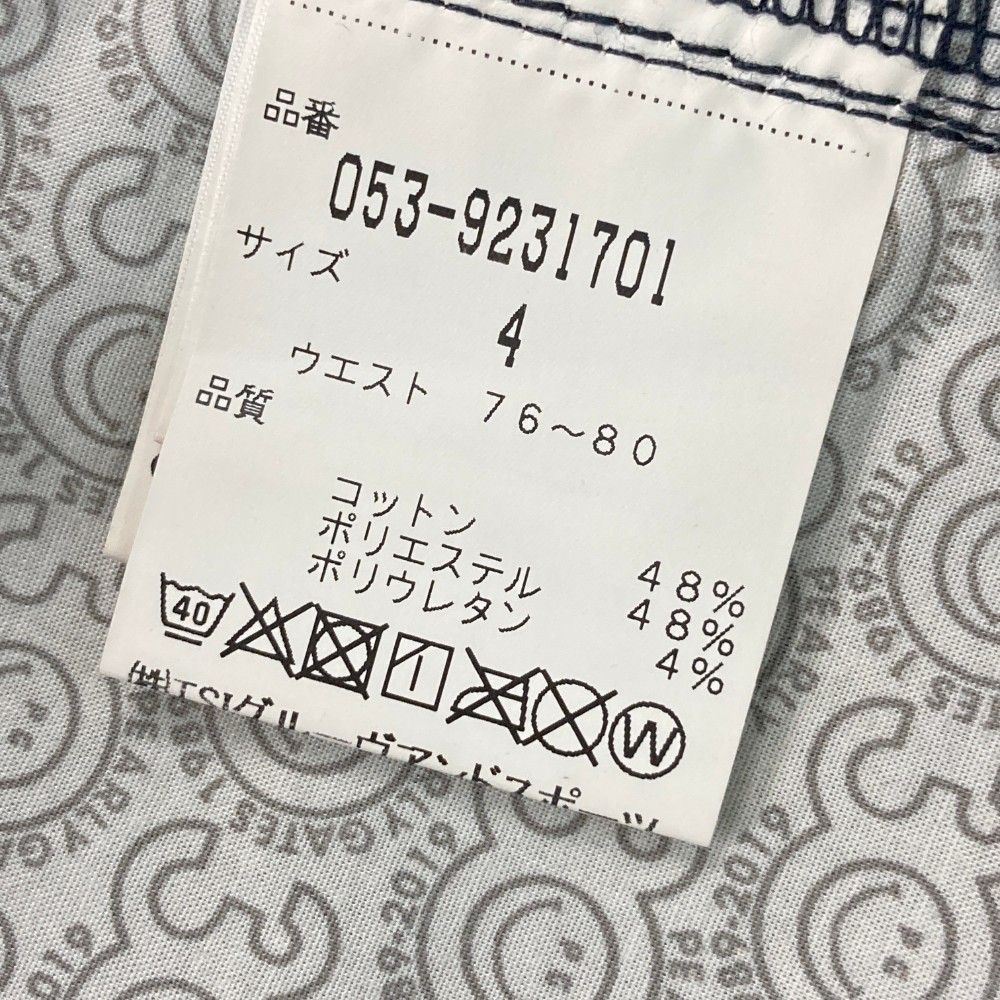 PEARLY GATES ネイビーパンツ サイズ4 サイズ：4 PEARLY GATES パーリーゲイツ 30周年 ストレッチ