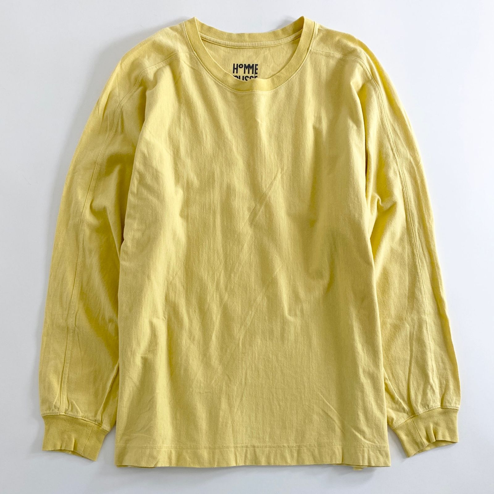 オムプリッセイッセイミヤケ プリーツ長袖カットソー 赤・茶・黄 美品◇イッセイミヤケ オム プリッセ 長袖Tシャツ カットソー