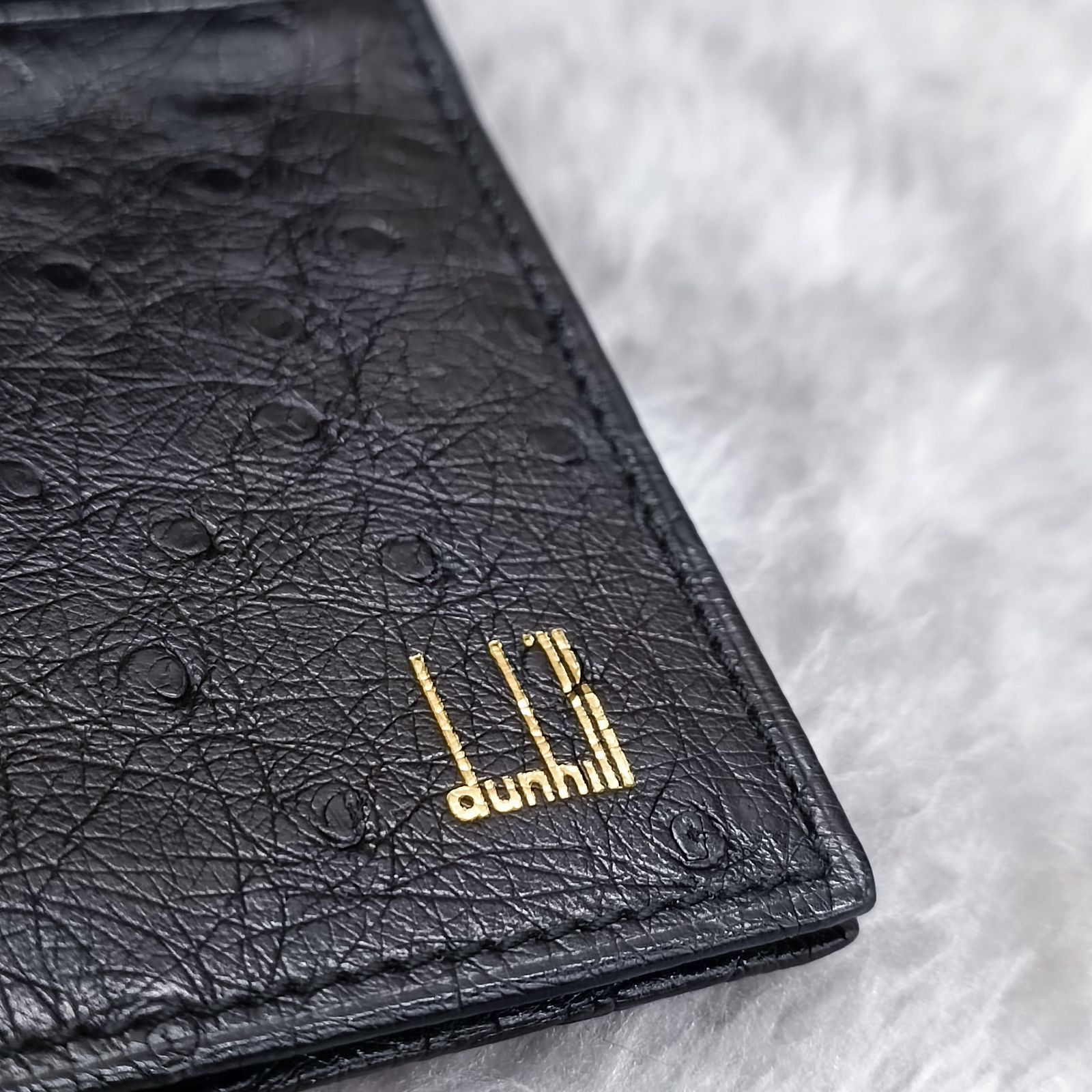 dunhill 》 ☆美品☆ ダンヒル 長財布 札入れ オーストリッチ フル 