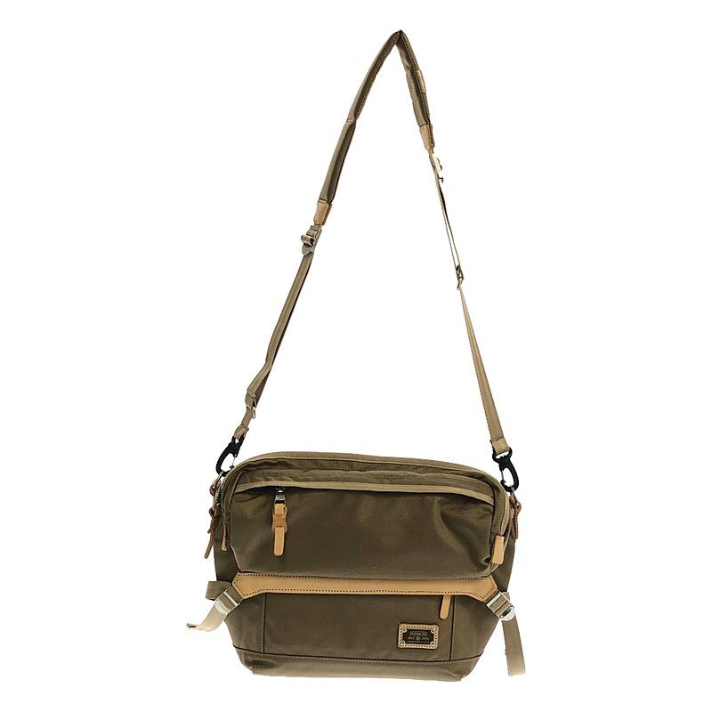 【美品】  AS2OV / アッソブ | × CORDURA / コーデュラ レザー切替 ショルダー バッグ / ユニセックス | ブラウン/ベージュ系 | メンズ