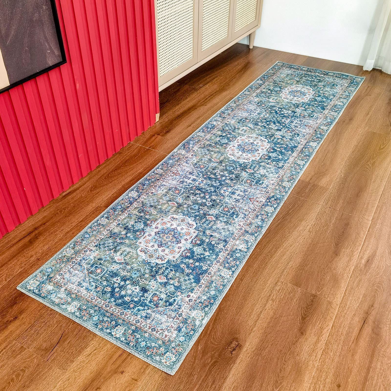 キッチンマット ペルシャ絨毯風 60x240CM 床暖房対応 Amazon | u-living キッチンマット 240 洗える 廊下カーペット