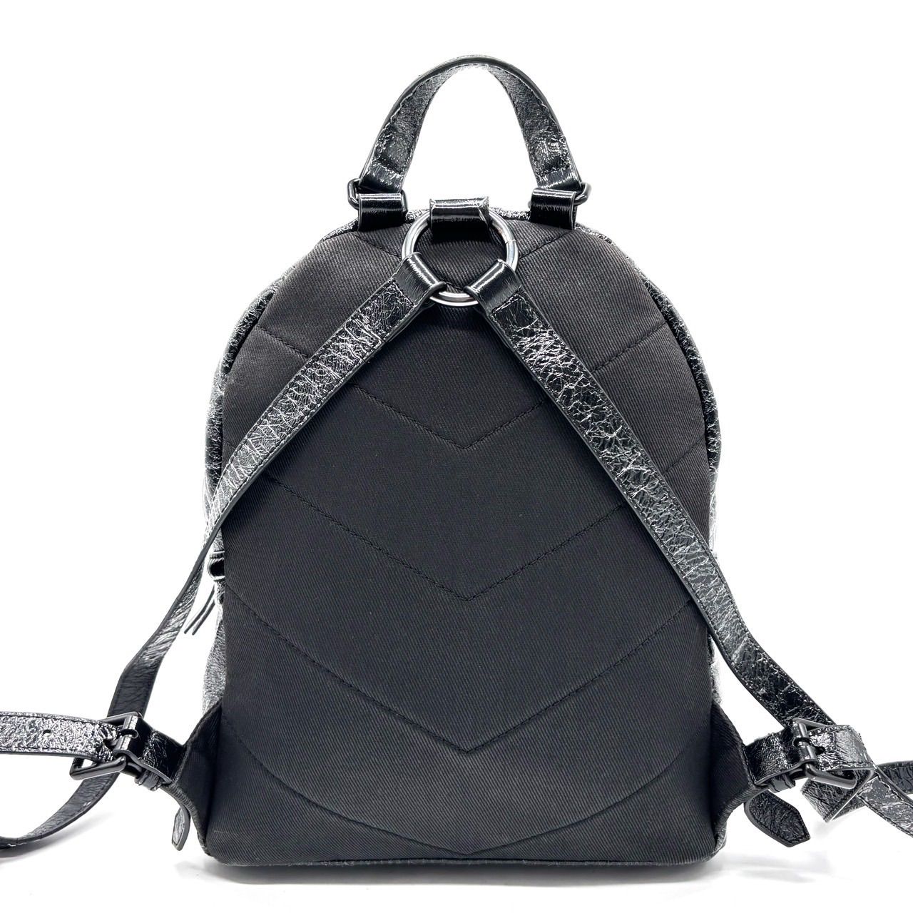 【極美品】DIESEL　2way リュック　バッグ　オールレザー　ロゴ　金具　黒 DIESEL ディーゼル レザー 2WAY リュック ブラック 瑞穂店