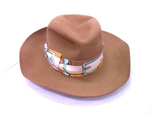 ■美品■ HERMES エルメス ビーバー100％ ハット 帽子 レディース メンズ ブラウン系 AL3337