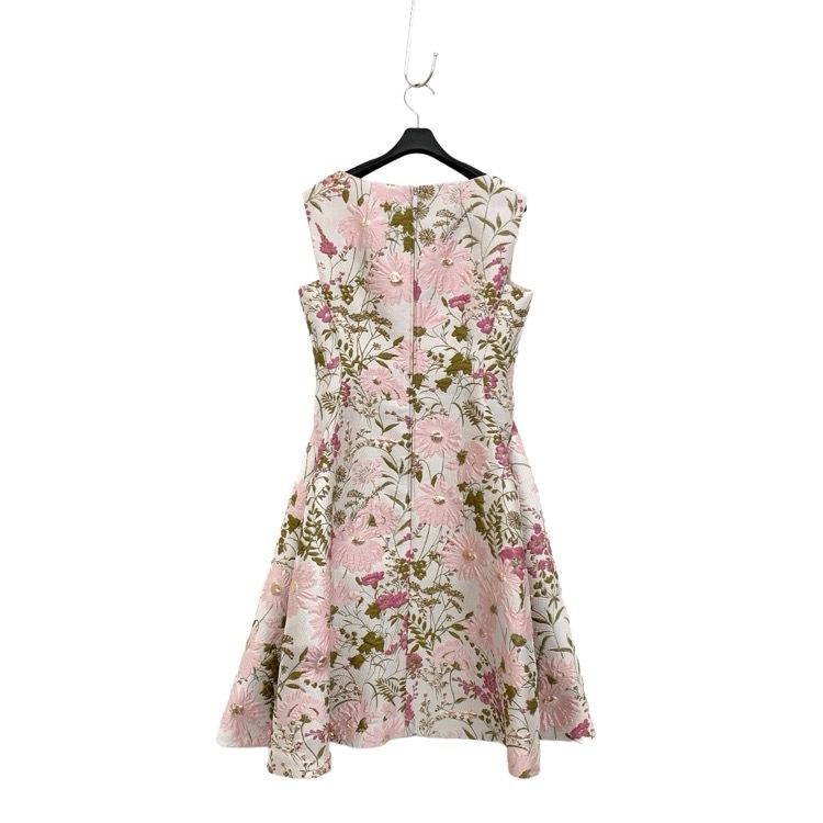 Rene ルネ イノセントフラワー ドレス ジャガードワンピース ピンク 36
