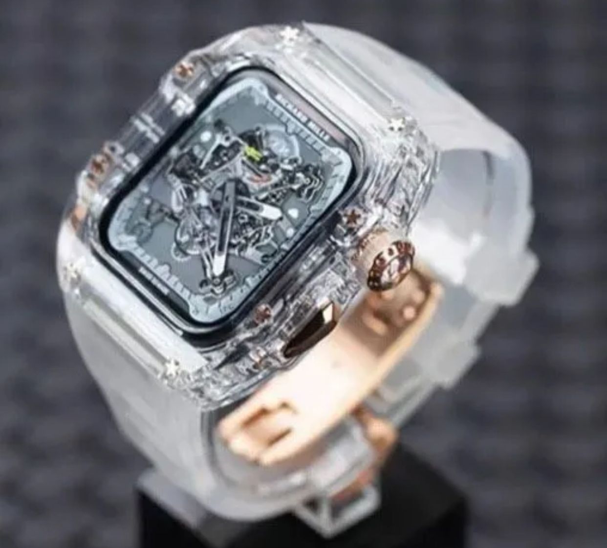 45mm 44mm用 アップルウォッチバンド ラバーベルト カバー Apple
