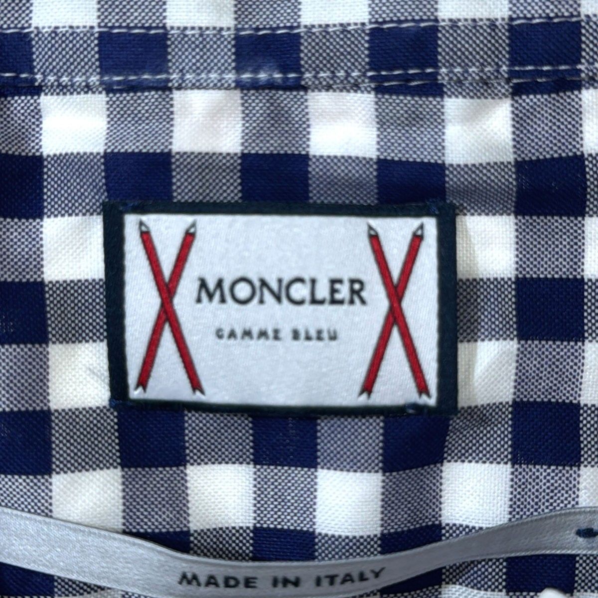 MONCLER GAMME BLEU モンクレールガムブルー CAMICIA ギンガム