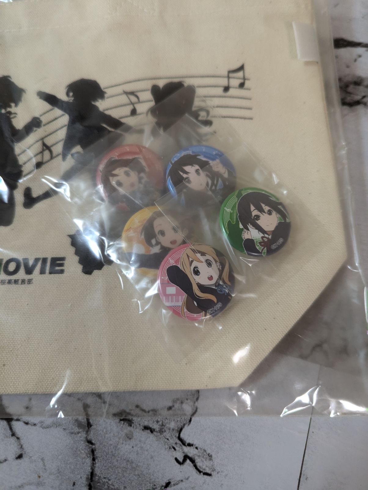 TBS限定 映画 けいおん! ミニトートバッグ・缶バッジセット