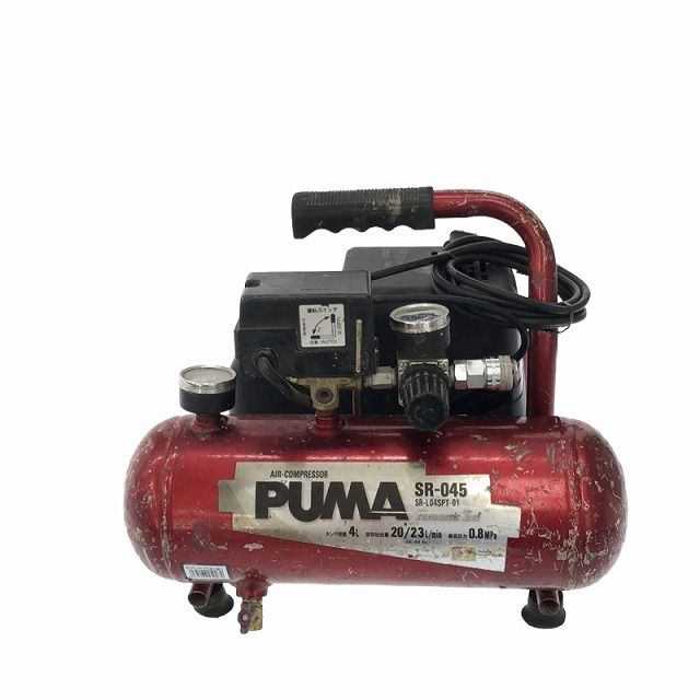 ☆中古品☆SK11 藤原産業 常圧 エアコンプレッサー SR-045 SR-L04SPT 