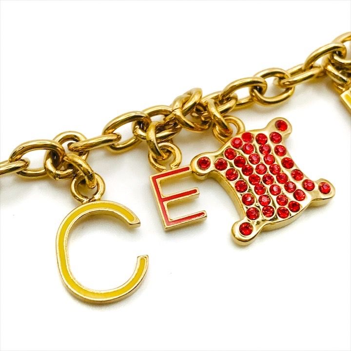 CELINE ゴールド　セリーヌ　トリオンフブレスレット CELINE （新品・未使用品）セリーヌ トリオンフ ミニ チェーン