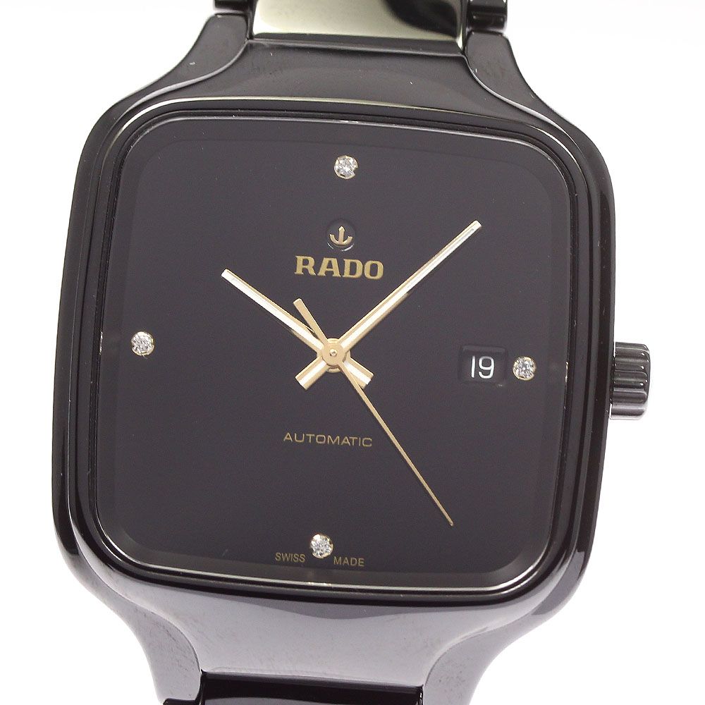 丁寧に梱包し発送いたします【未使用品】ラドー RADO トゥルー 4Pダイヤ デイト 自動巻き 腕時計