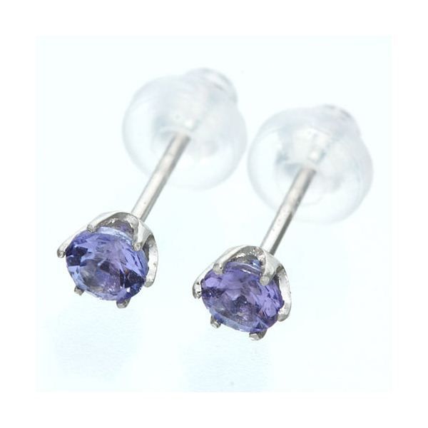 プラチナ0.2ctタンザナイトピアス
