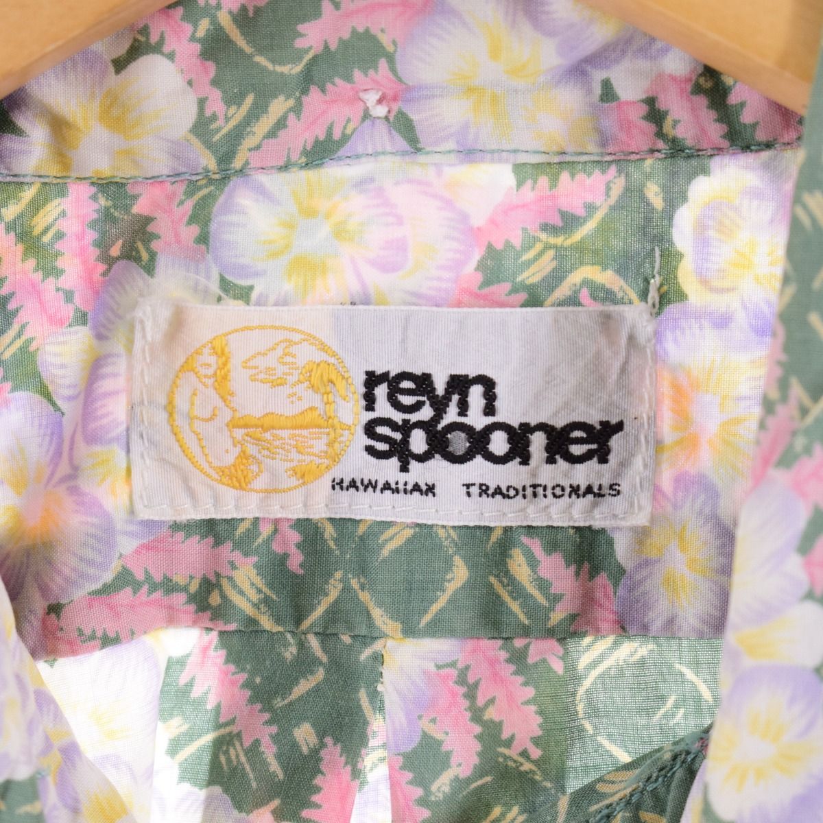 古着 80年代 レインスプーナー REYNSPOONER 金タグ ヌードタグ 総柄 花 ...