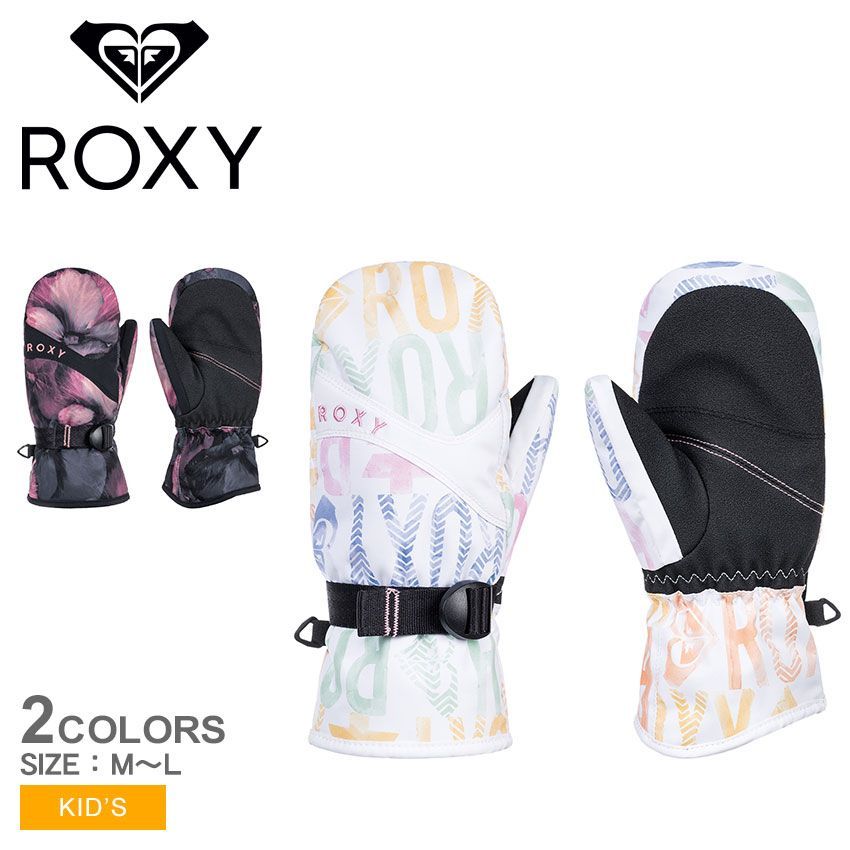 ロキシー 手袋 ERGHN03040 キッズ ジュニア 子供 ジェティ ガール ミトン ROXY カラー:01.ホワイト 品番：2423-0251