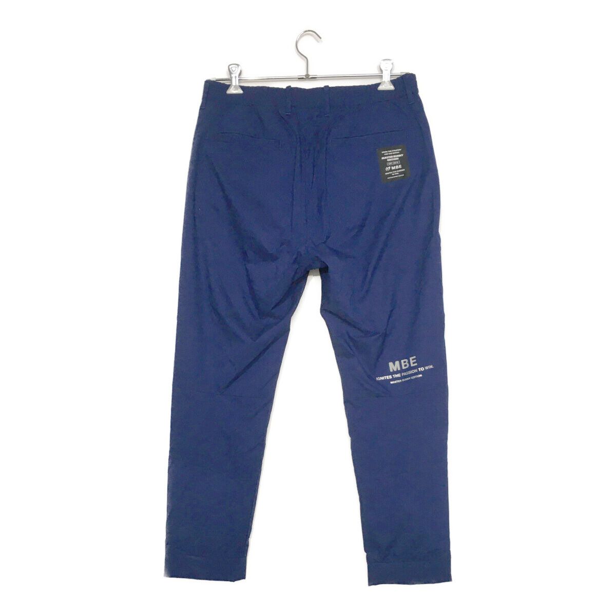 メンズ マスターバニーエディション MASTER BUNNY EDITION ジョガーパンツ 5 L 青 ブルー 千鳥 ストレッチ 撥水