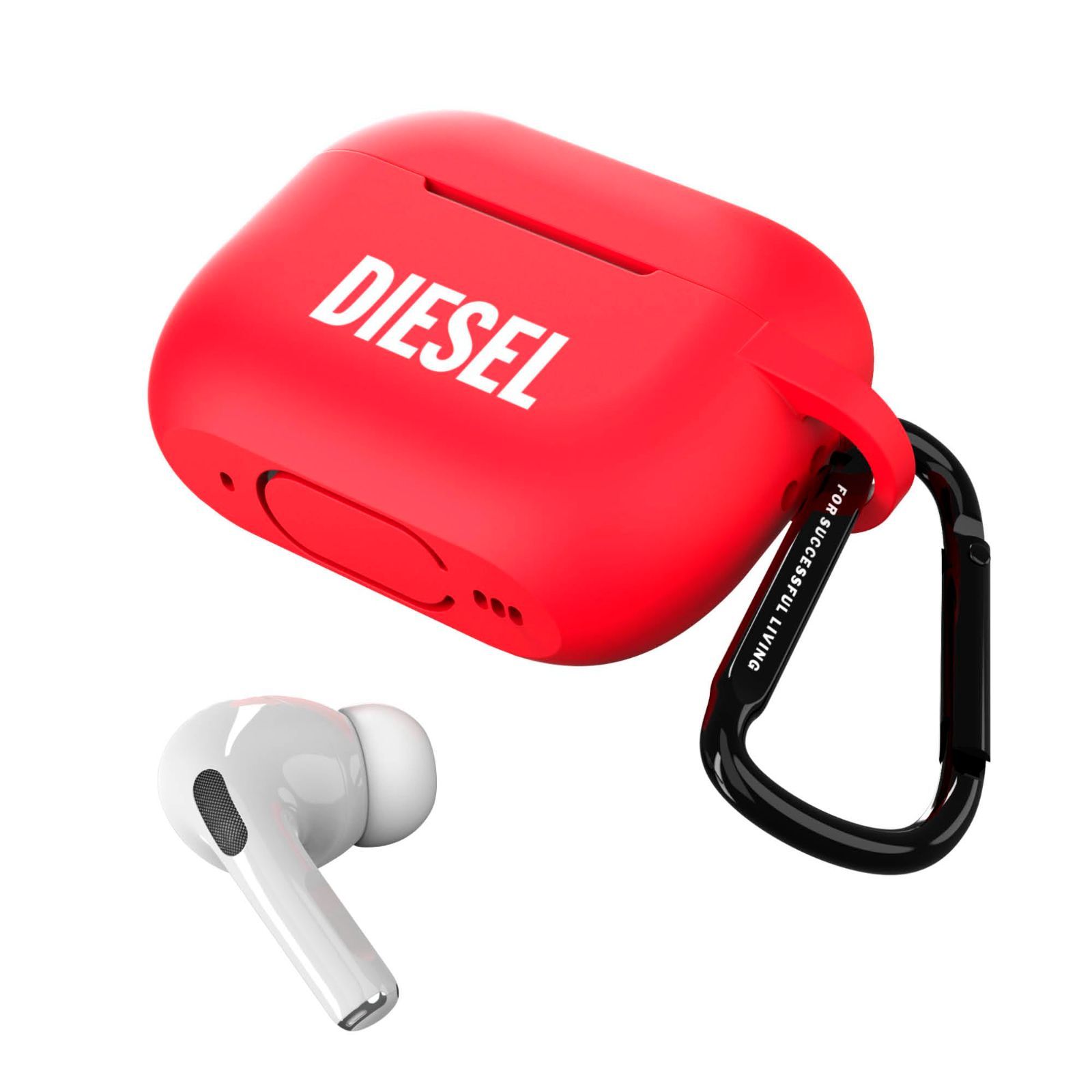 レッド ケース ケース 第2世代 | 第1世代 AirPodsPro ディーゼル ブランドロゴ カバー おしゃれ シリコン Pro ケース|AirPods Pro2 AirPods DIESEL